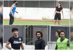 Disha, Tiger, Arjun & Ibrahim play football