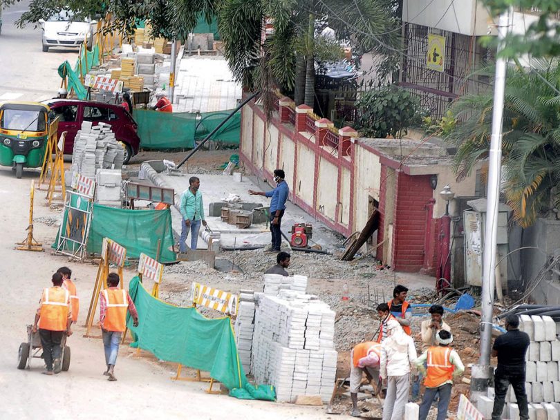 City road changes during locking