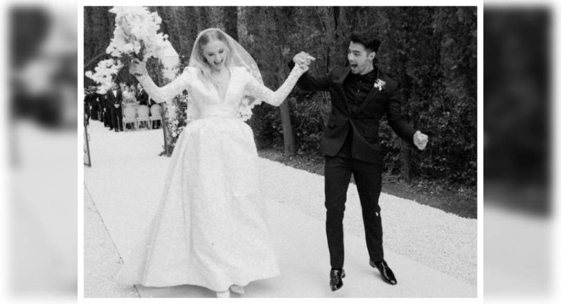 Sophie-joe finally shared a wedding photo