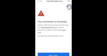 BDA failed to update the website security license