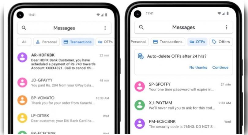 Google launched two new features to the message application in India