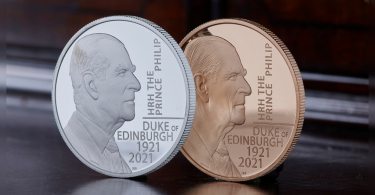 Prince Philip honored on special British 5-pound coin