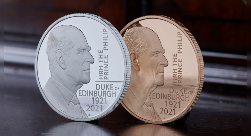 Prince Philip honored on special British 5-pound coin