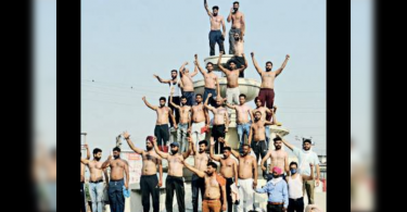 Punjab: Youth Removing Shirts on Protests for Teacher's Work