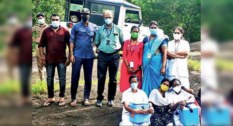 Thiruvananthapuram: 80% above 45 years received the first vaccine dose in Tribal Hamlet