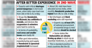 The government plans a national stockpile for saving mental medicines