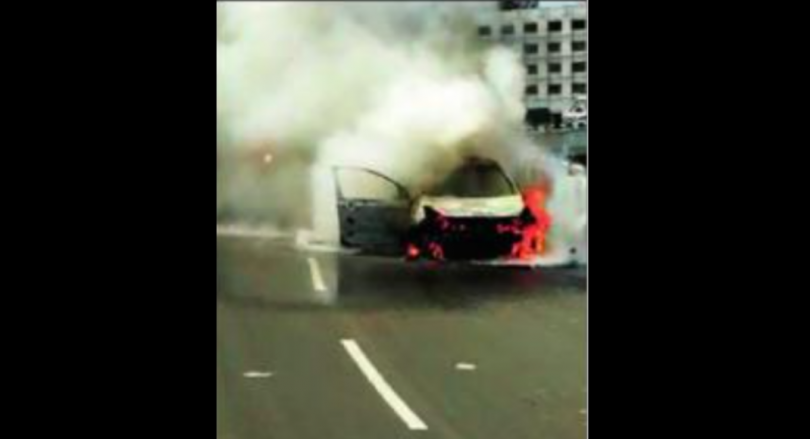 TN: Passengers die because taxis catch fire at Koyambedu Flyover