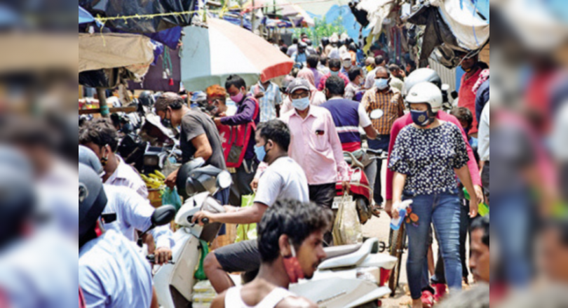 Bhubaneswar Municipal Corporation started the crowd control