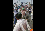 Fight between BJP Workers, Agricultural Law Protesters in Ghazipur