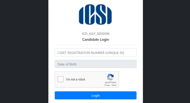 ICSI CSEET acknowledges card 2021 for the July examination released; This is the download link