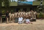 25 kg sandalwood, dead monitor lizard seized