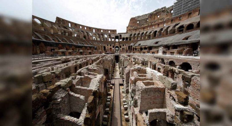 Colosseum's underground labyrinth restored to eerie splendor