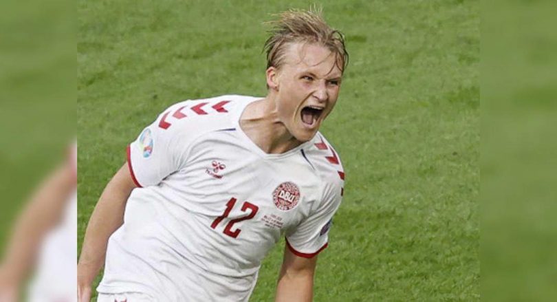Dolberg double powers Danes past Wales into Euro quarters