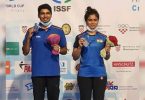 ISSF WC: Manu, Saurabh settle for silver in 10m air pistol mixed team event