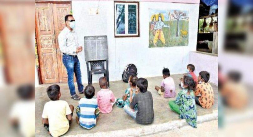 Gujarat: Blind teacher takes learning to kids’ doorstep