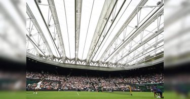 Sixteen matches were canceled in the rain hit Wimbledon