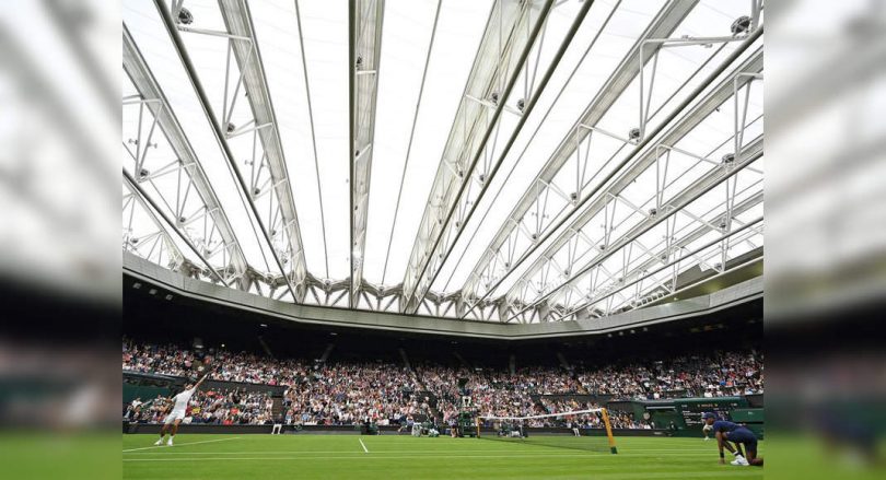 Sixteen matches were canceled in the rain hit Wimbledon