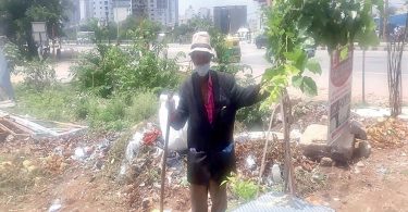 80-year-old fabric picker creates a green patch in B'luru