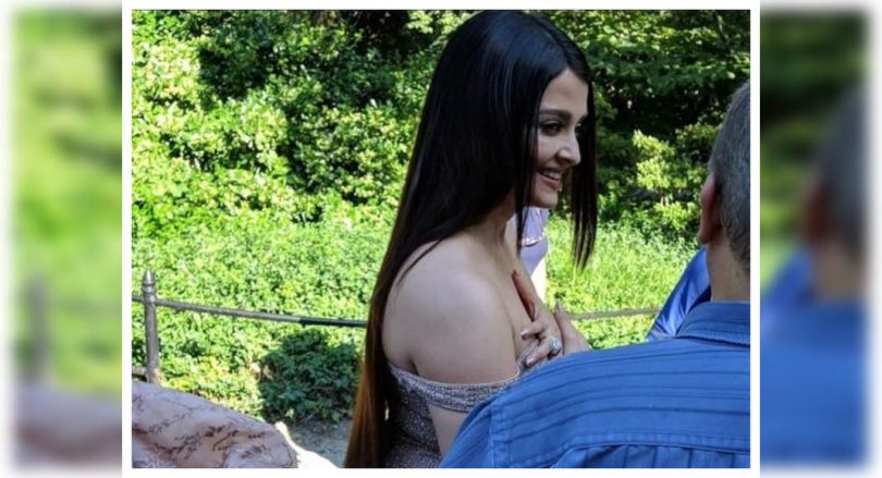 Pic bts aishwarya from shooting into viral