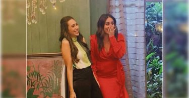 Charisma shares photos with kareena from sets