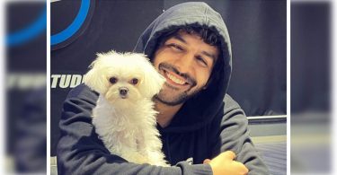 Kartik posts images with Fur friends