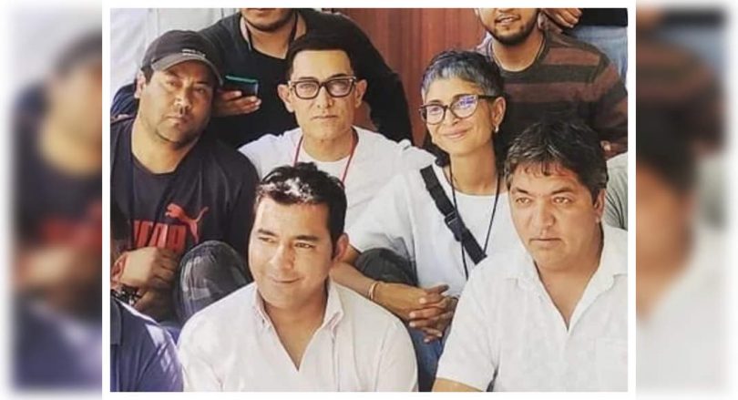 New pics aamir-kiran from cargil set
