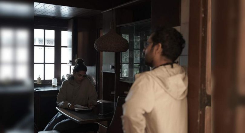 Candid Deepika image from the set