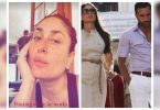 Kareena gives a glimpse of Saif's exercise