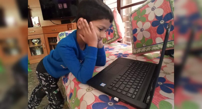 Online class: 55% of students report health problems