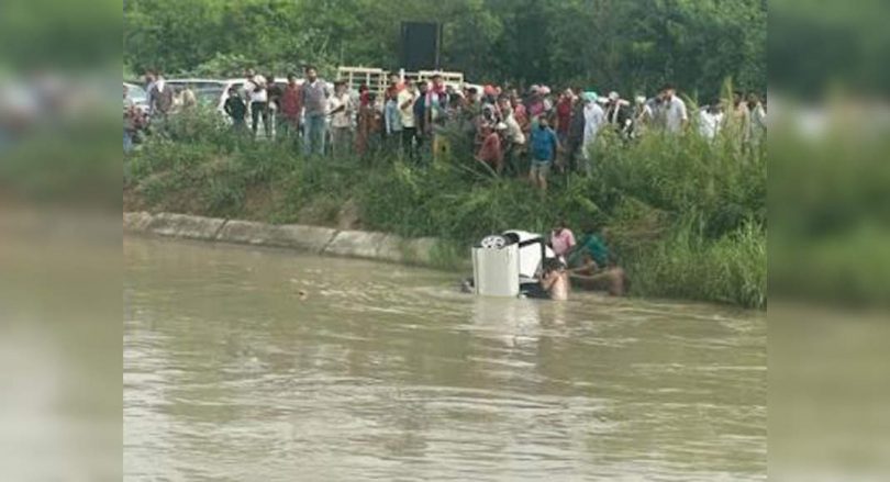 Punjab: Three young people including a girl died because their car fell into the canal in Ludhiana