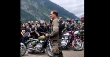 'When the army commander leads from the front ...': Troops sharing a bicycle rally video dedicated to cargil martyrs