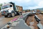 Maharashtra: Rain put brakes on a 26k truck on the highway
