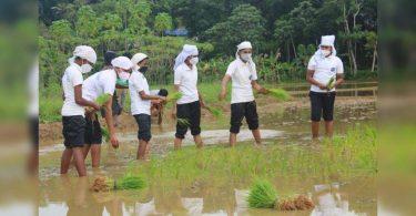 On the day of the class, these students rise to the field
