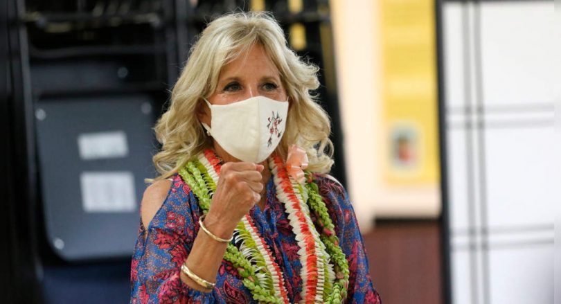 Jill Biden called on Unvaccinated in Hawaii to get a Covid shot
