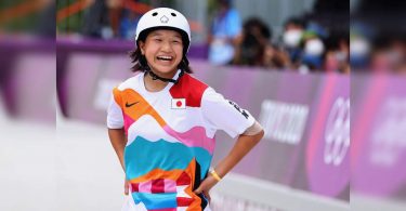 Momiji Nishiya, 13, won the first women's skateboard