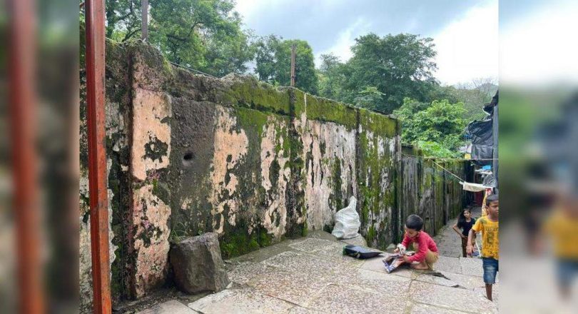 4k family is at risk as a wall on a mulund hill is incomplete