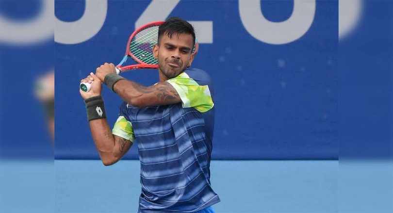 Sumit Nagal is hammered by the world No. 2 Daniil Medvedev.