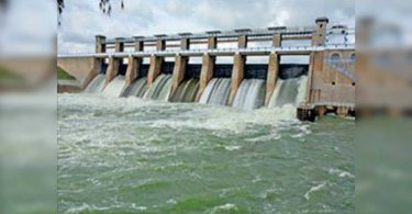 Water released from the KRP Dam in Krishnagiri