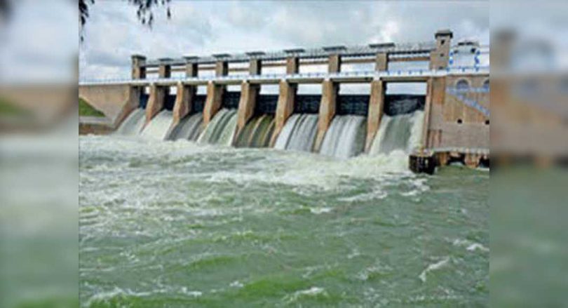 Water released from the KRP Dam in Krishnagiri