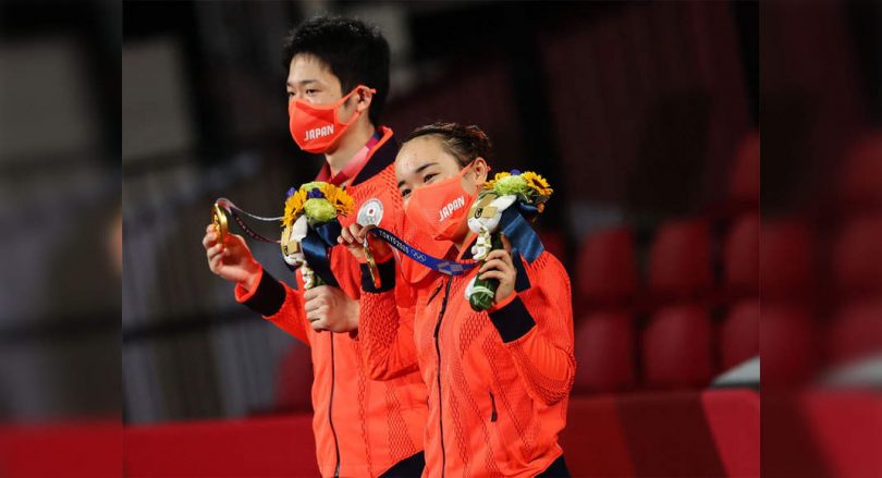 Japanese Stun China to win the golden Olympic Gold Tennis Table