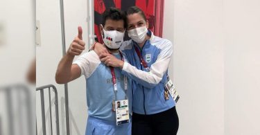 Watch: Argentina Fencer received a wedding proposal in front of a TV camera