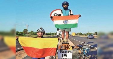 Duo from mysuru cycle 1,000 kilometers to spread Covid-19 consciousness