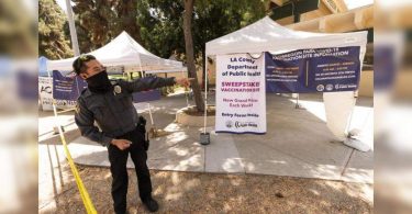 California requires a vaccine or testing for state workers