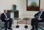 Lebanese President Michel Aoun met with businessman Najib Mikati, set for designated Premier
