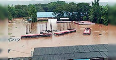 In the midst of the flood, St staff sits on a 9-hour bus with RS 9 Lakh