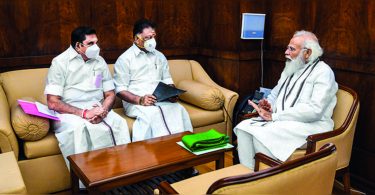 Ops, EPS meets PM Modi in Delhi, talking politics