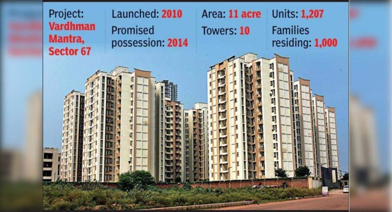 2 years after the flat was handed over, Vardhman Mantra got OC