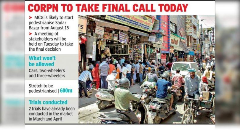 Aware of the bazaar will soon be free of vehicles