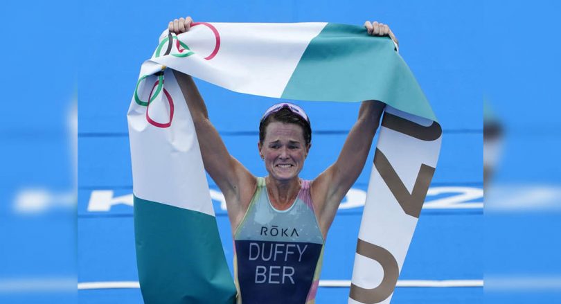 Flora Duffy won the Women's Triathlon for the First Olympic Golden Bermuda