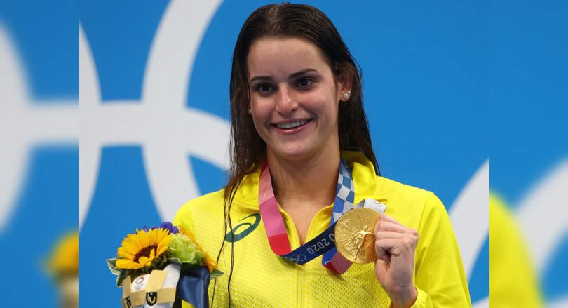 Kaylee Mckeown won gold in a 100m lady's back style